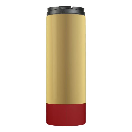 Bowling - Bowling Ball en Pins Design personaliser Thermosbeker (Achterkant)