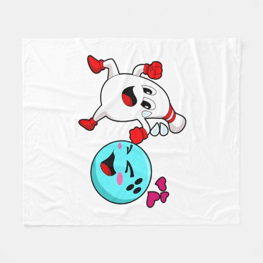 Bowling Bowling ball Fleece Deken (Voorkant (Horizontaal))