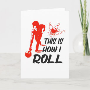 Bowling Bowling Ball Gezegde Bowler Gift Kaart