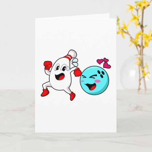 Bowling Bowlingbal Kaart (Gele Bloem)