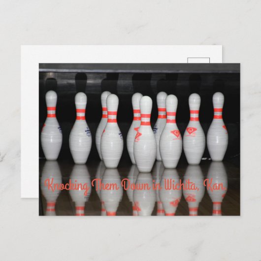 Bowling Briefkaart (Voorkant / Achterkant)
