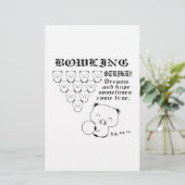 Bowling Briefpapier (Staand voorkant)