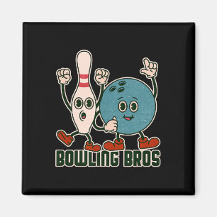 Bowling Bros Team League Alley Byll Bowler - Bowli Magneet