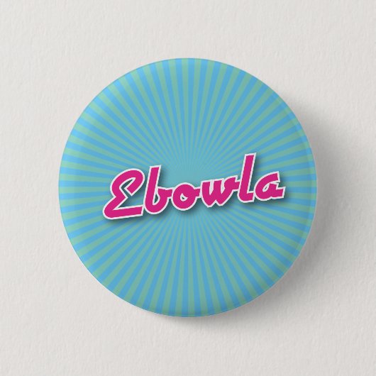 Bowling-Button: Ebowla Ronde Button 5,7 Cm (Voorkant)