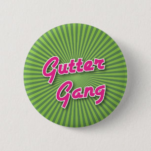 Bowling-Button: Gutter Gang Ronde Button 5,7 Cm