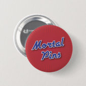 Bowling-Button: Mortal Pins Ronde Button 5,7 Cm (Voorkant /achterkant)