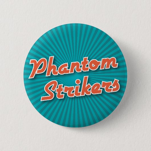 Bowling-Button: Phantom Strikers Ronde Button 5,7 Cm (Voorkant)