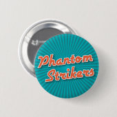 Bowling-Button: Phantom Strikers Ronde Button 5,7 Cm (Voorkant /achterkant)