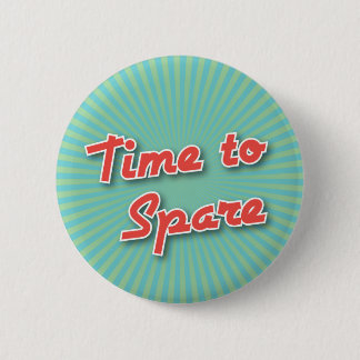 Bowling-Button: Tijd tot sparen Ronde Button 5,7 Cm