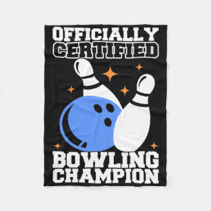 Bowling Byll Bowler Outfit Bowling Kampioen Fleece Deken