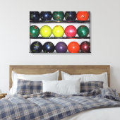 Bowling Canvas Print (Insitu (Slaapkamer))