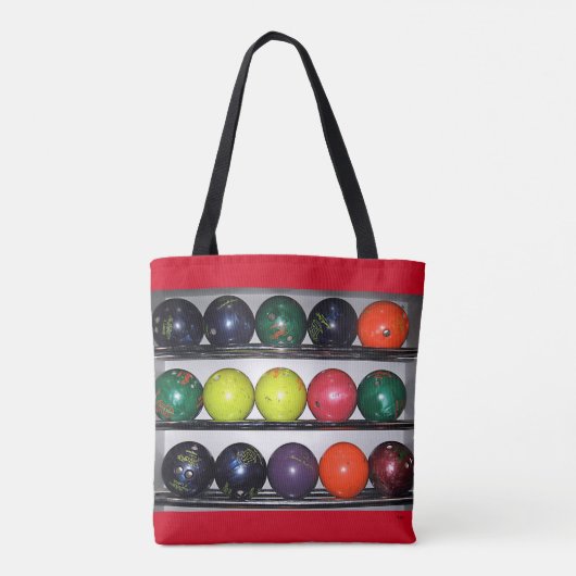 Bowling Canvas tas (Achterkant)