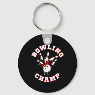 Bowling Champ Kampioen Sleutelhanger