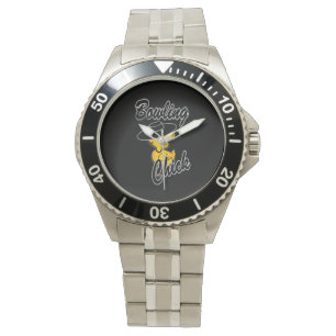 Bowling Chick #4 Horloge