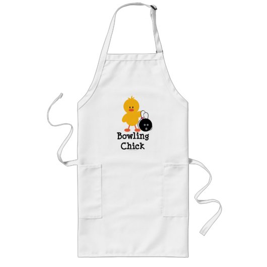 Bowling Chick Apron Lang Schort (Voorkant)