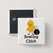 Bowling Chick Button (Voorkant /achterkant)