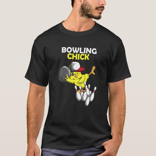 Bowling Chick Chicken Chicken Chicken Bowlt T-shirt (Voorkant)