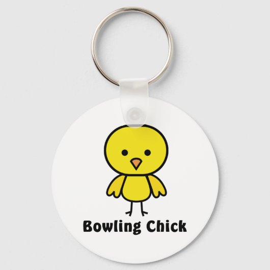 Bowling Chick Gear Sleutelhanger (Voorkant)