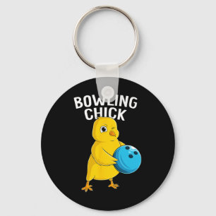 Bowling Chick Grappig Vrouwen Meisjes Bowling Scha Sleutelhanger