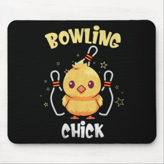Bowling Chick Grappige Kip Atleet Bowler Mannen Vr Muismat