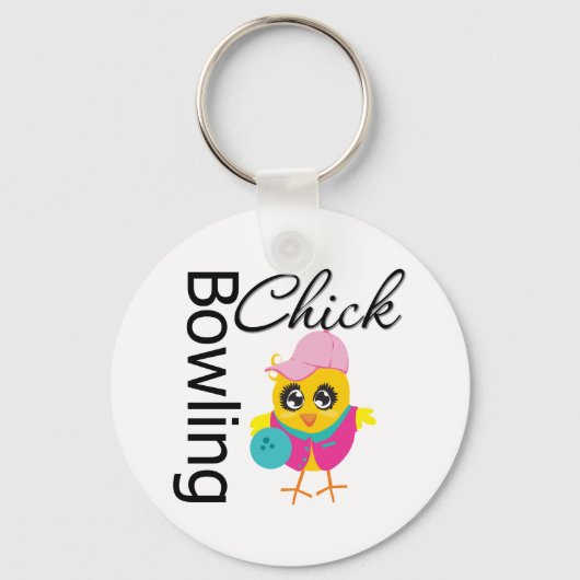 Bowling Chick Sleutelhanger (Voorkant)