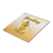 Bowling Chick Tegeltje (Zijkant)
