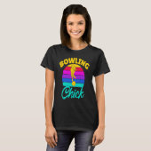 Bowling Chick Women Team Bowler T-shirt (Voorkant volledig)
