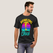 Bowling Chick Women Team Bowler T-shirt (Voorkant volledig)