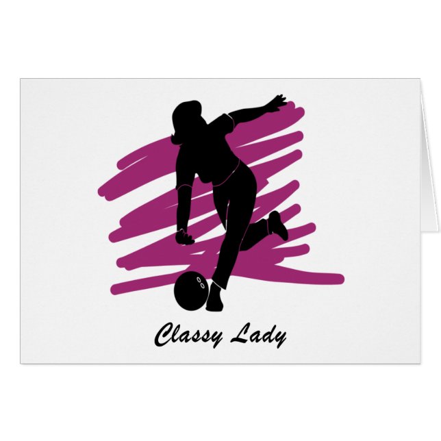Bowling: Classy Lady Bowler (Voorkant Horizontaal)