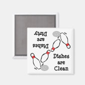 Bowling Clean Dirty Lave-vaisselle Magnet (Recto/Verso)