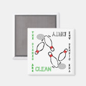 Bowling Clean Dirty Lave-vaisselle Magnet (Recto/Verso)