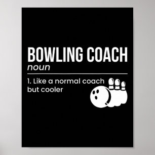 Bowling Coach-definitie Poster