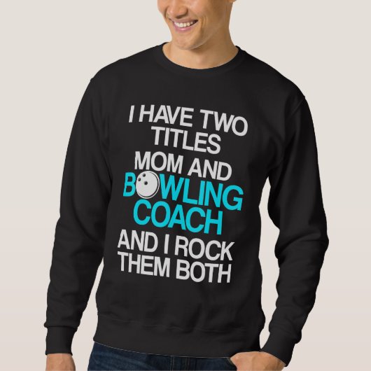Bowling Coach Player Team Instructor 28 Trui (Voorkant)