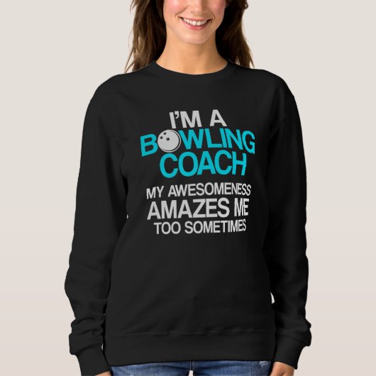 Bowling Coach Player Team Instructor 7 Trui (Voorkant)