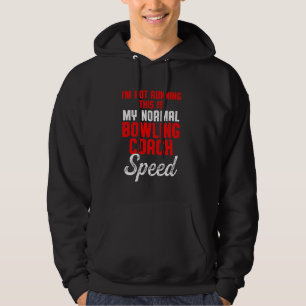Bowling Coach Running Speler Team Instructeur Hoodie