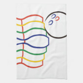 Bowling-contour Theedoek (Verticaal)