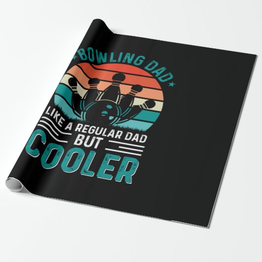 Bowling Dad Cadeaupapier (Uitgerold)