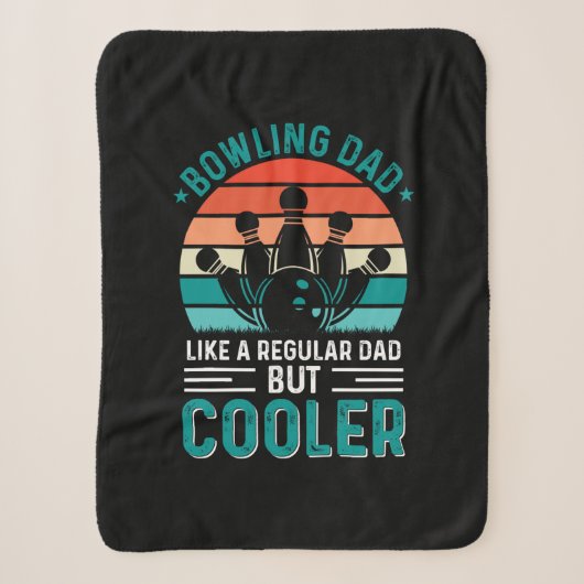 Bowling Dad Sherpa Deken (Voorkant)