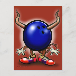 Bowling Demon Briefkaart