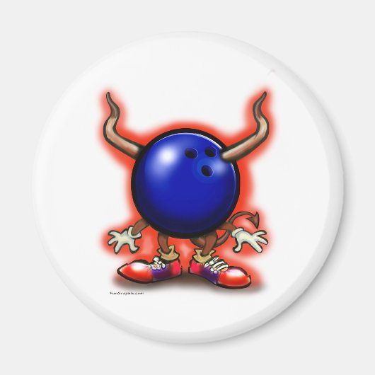 Bowling Demon Magneet (Voorkant)