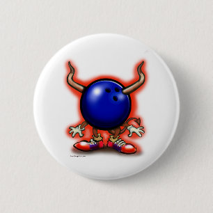 Bowling Demon Ronde Button 5,7 Cm