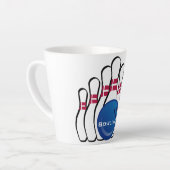 Bowling Design Latte Cup Mok (Linkerhoek)