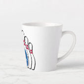 Bowling Design Latte Cup Mok (Rechts)