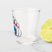 Bowling Design Shot Glass Shot Glas (Rechts)