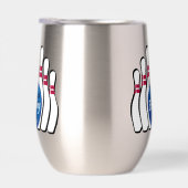 Bowling Design Thermische Wijn Tumbler (Rechts)