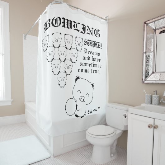 Bowling Douchegordijn (In situ)