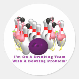 Bowling: Drink team Ronde Sticker