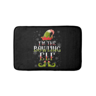 Bowling Elf Kerstmis Badmat