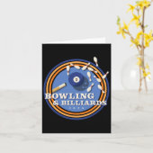 Bowling en biljart - 2 LL Kaart (Gele Bloem)