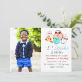 Bowling enfant anniversaire photo Invitation (Debout devant)